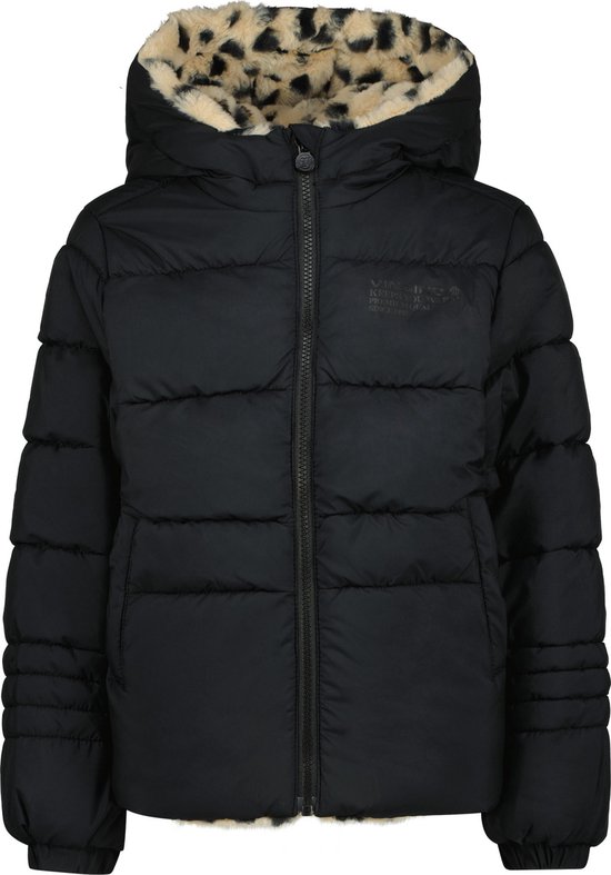 Vingino meiden reversible winterjas Tarouse Deep Black bol