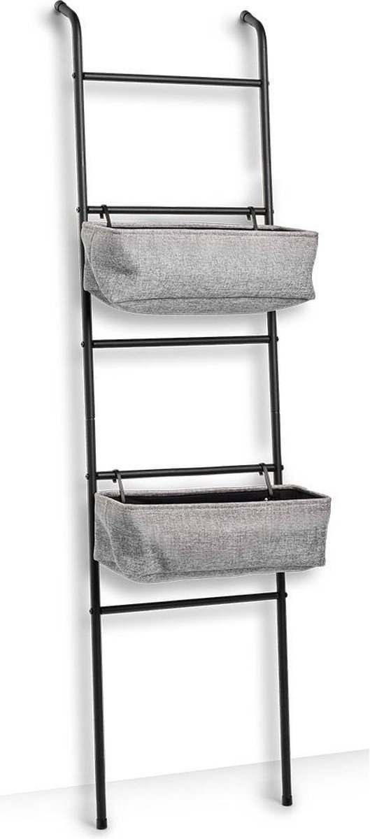 Ladderplank voor badkamer, 2 opbergmanden, ZELLER
