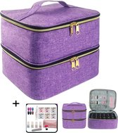 Charmy® Nagellak Koffer - Draagtas - Nagelkoffer - Nail Art - Nagellak organizer - Dipping Powder Starters kit - Inclusief Proefpakket Dipping Powder - Geschikt voor 30 flesjes