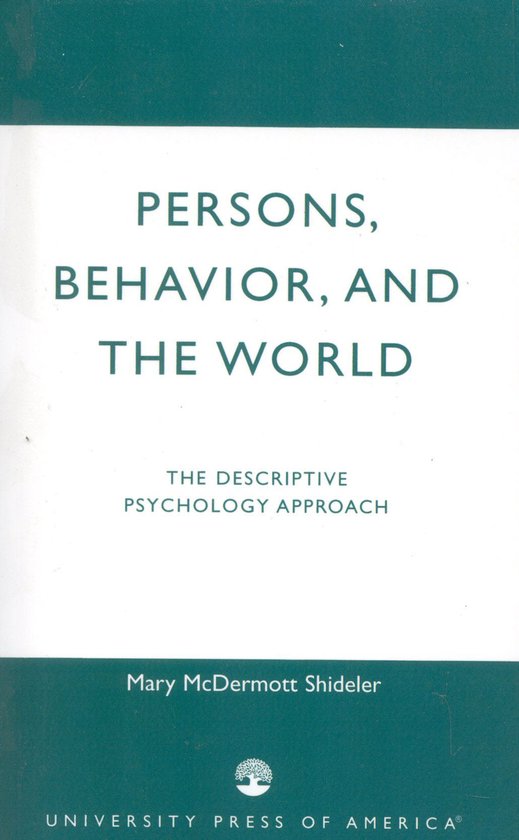 Persons, Behavior, and the World - cover