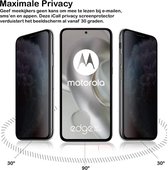 Privacy Screenprotector geschikt voor Motorola Edge 30 Neo - 2x Volledig Dekkend Glas Screen Protector