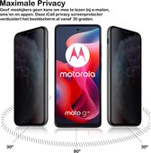 Privacy Screenprotector geschikt voor Motorola Moto G24 - 3x Volledig Dekkend Glas Screen Protector