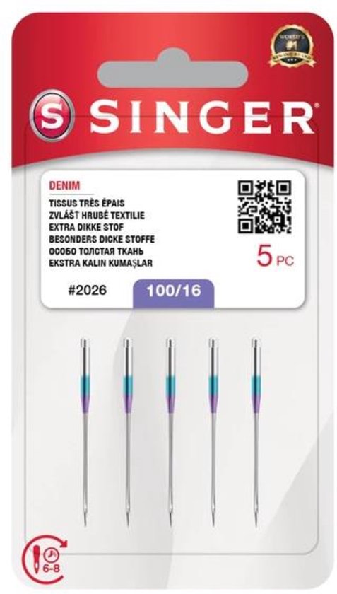Singer denim naalden dikte 100 2026