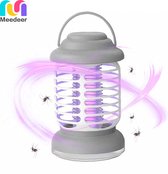 Meedeer Muggenlamp-UV- Muggenlamp Met Zijn 390 Mm Golflengte-USB Elektrische Muggenlamp -Muggenvanger - Insectenlamp-Insectenvanger-Muggenmoordenaarlamp Voor Thuis, Keuken, Restaurant, Bakkerij, Balkon, Terras (Kleur: Grijs)