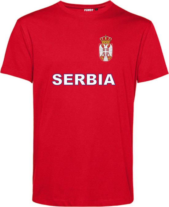 Foto: T shirt serbia ek 2024 servi shirt shirt servische vlag rood maat s
