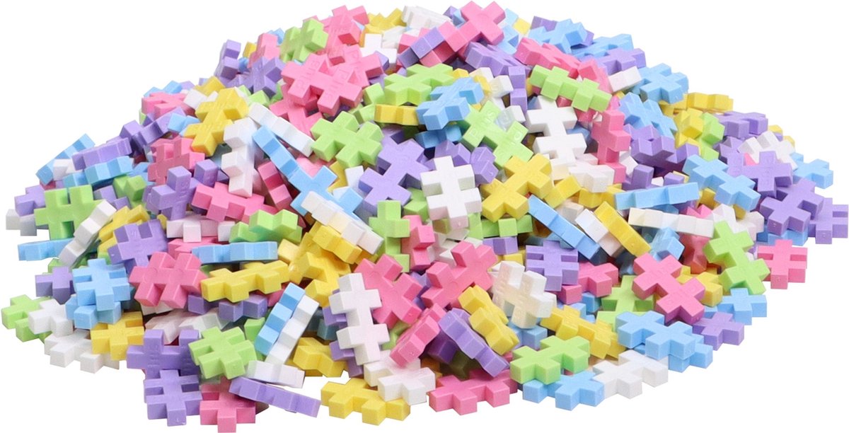 Plus-Plus Basic Pastel Paars 600 delige bouwset - 3312 - Bouwspeelgoed - Constructiespeelgoed - Set met bouwstenen - Vanaf 5 jaar — afbeelding 16