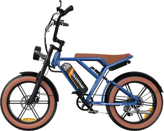 Colorway Elektrische Fatbike | Electric Off-Road Bike | E-bike | 250W Motor | 20 Inch