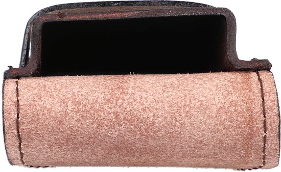 Étui à stylos en cuir de selle Mika pour 4 stylos, env.16 x 7 x 2 cm, marron. 28063302