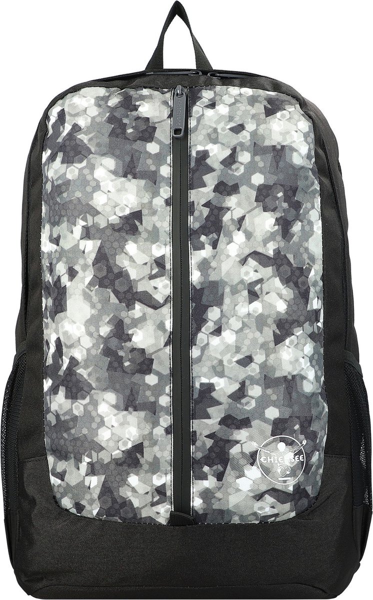 CHIEMSEE Vrije tijd rugzak Rugzak met laptopvak Backpack Black Zwart Veelkleurig