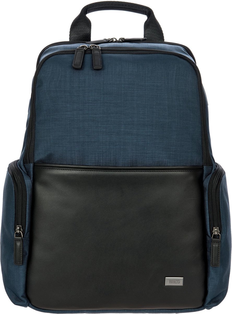 BRIC'S Laptop rugzak Rugzak met laptopvak Monza Backpack Navy Blue / Black Donkerblauw