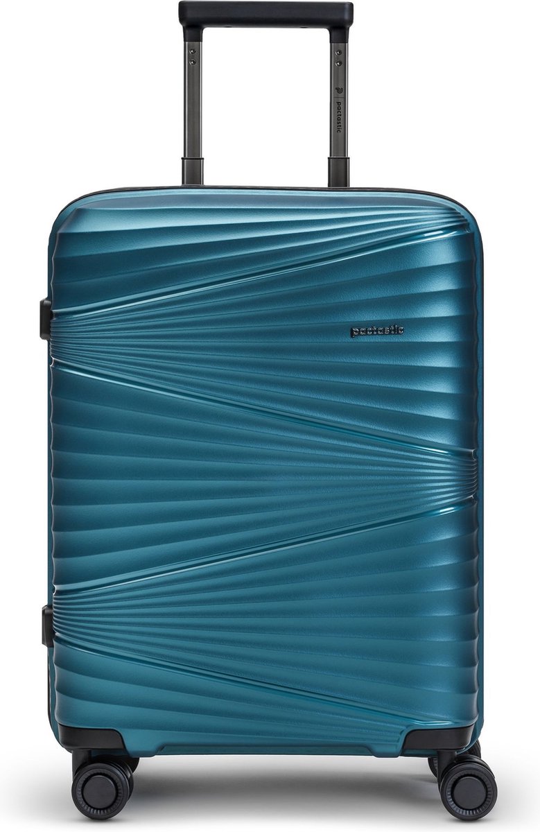 Pactastic trolley Collection 02 Cabin Trolley Turquoise Metallic 2 blauw 55cm