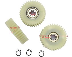 Fatbike tandwiel v20 of v8 kijk goed Versnelling motor 36 Tanden Tandwielen Met 8MM Lagers Wielnaven Elektrische Fiets Nylon Versnelling Voor Motor E-Bike - Fatbike - 47.5X13.5MM alle fatbikes zoals Ouxi Qmwheel enzovoort
