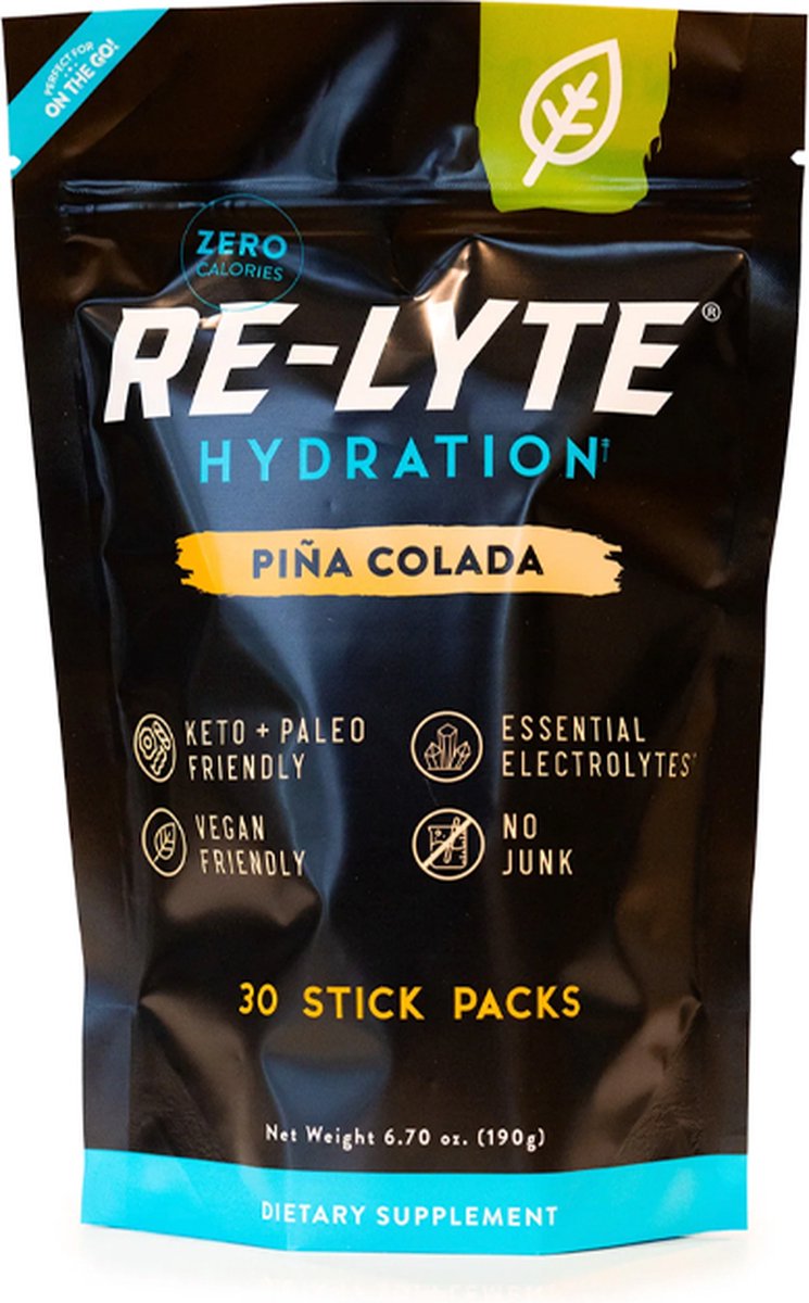 Goedkoopste Re-Lyte | Hydration Drink Mix | Pina Colada 30 Stick Packs | 30 x 6.33 gram