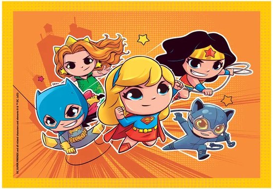 Clementoni - Kinderpuzzel 4 in 1 - DC Superfriends - Puzzels van 12, 16 ...