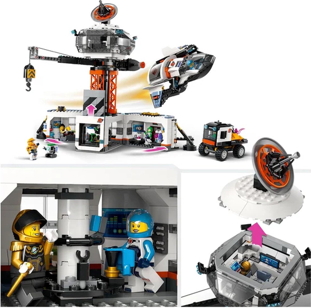 LEGO 60434 City Ruimtebasis en raketlanceringsplatform Speelgoed Raket, Robot en Alien Set — cadeau in Spellen & Speelgoed - foto 3
