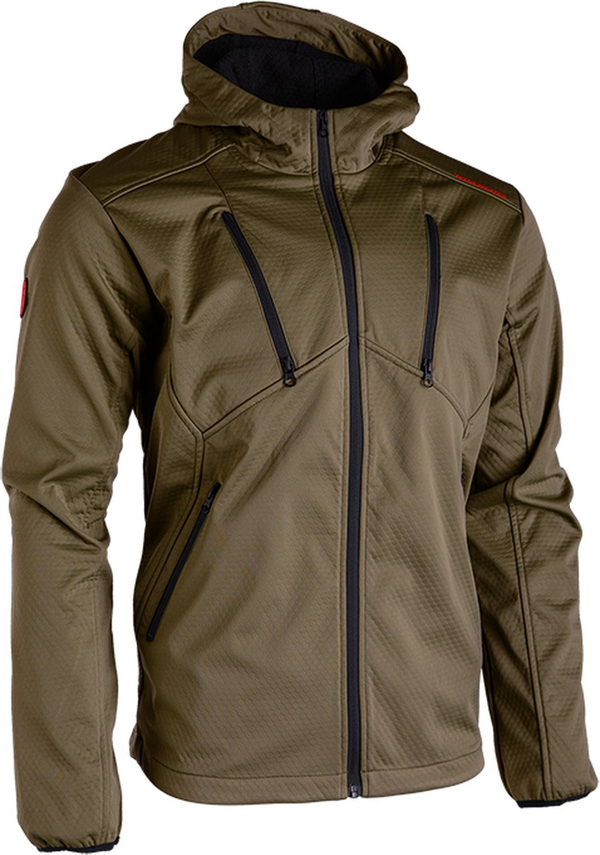Winchester Jas - Heren - Comfortabel & Waterafstotend - 4 zakken - Met Capuchon - Twinpeak Khaki - S