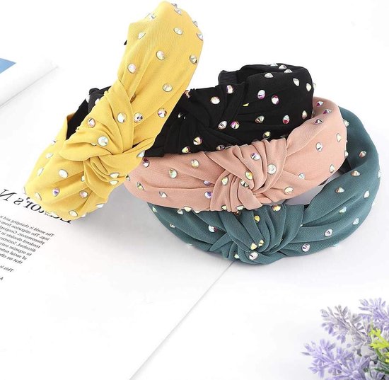8 Stuks Knoop Hoofdbanden Voor Vrouwen Meisjes, Geknoopte Hoofdband Antislip Stof Hoofdbanden Geknoopt Brede Tulband Haar Band Elastische Haar Accessoires