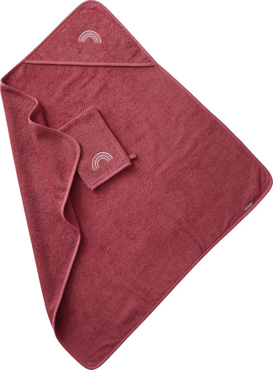 Vertbaudet Cape de bain + gant de toilette