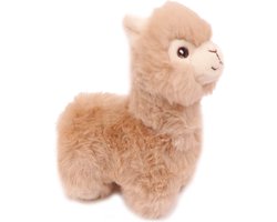 PIA Soft Toys - Pluche Knuffeldier Alpaca beige - 15 cm