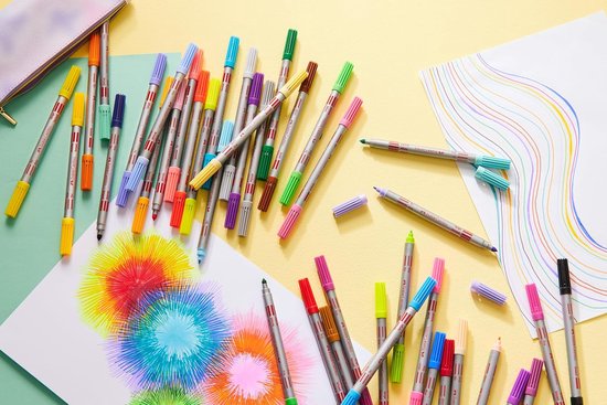Faber-Castell 205072 - Stifte Set mit Filzstiften und Buntstiften, 22-teilig, für Kinder und Erwachsene