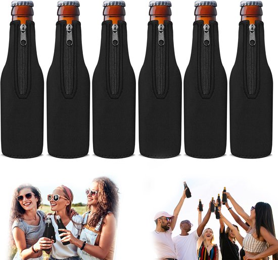 Bierfleshulzen voor 330 ml standaard bier, ritssluiting