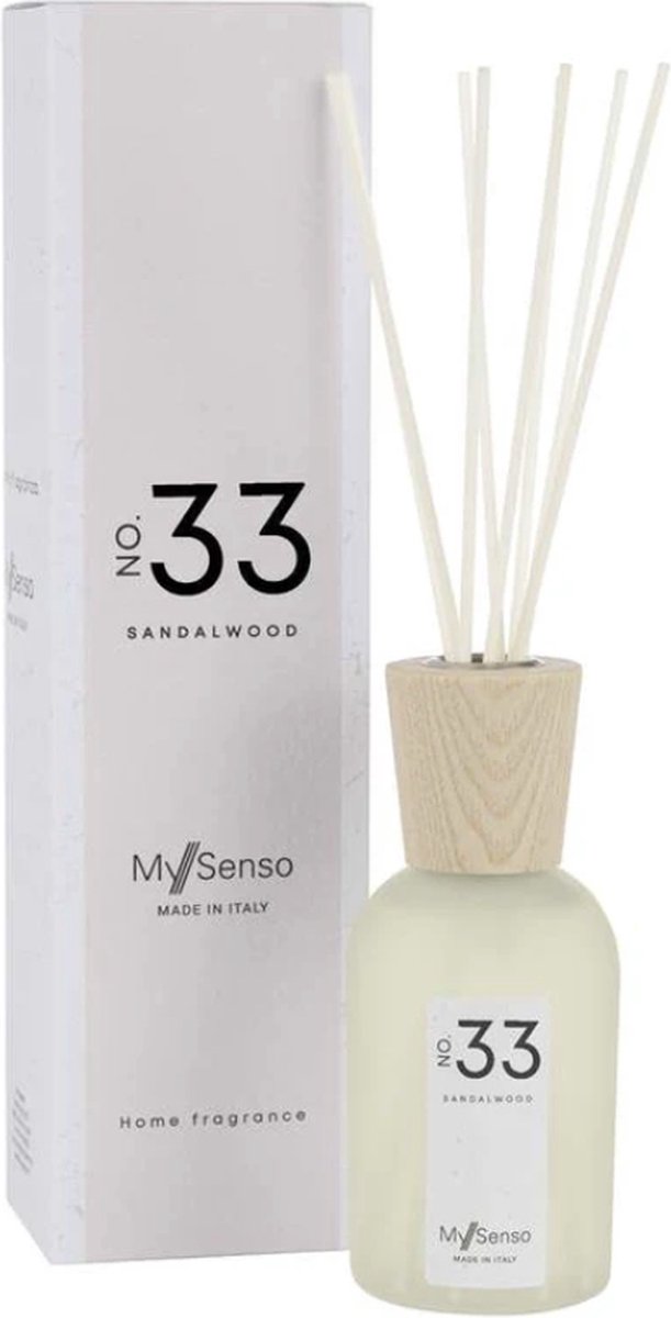 My Senso - Geurstokjes 'N° 33' (Sandalwood, 240ml)