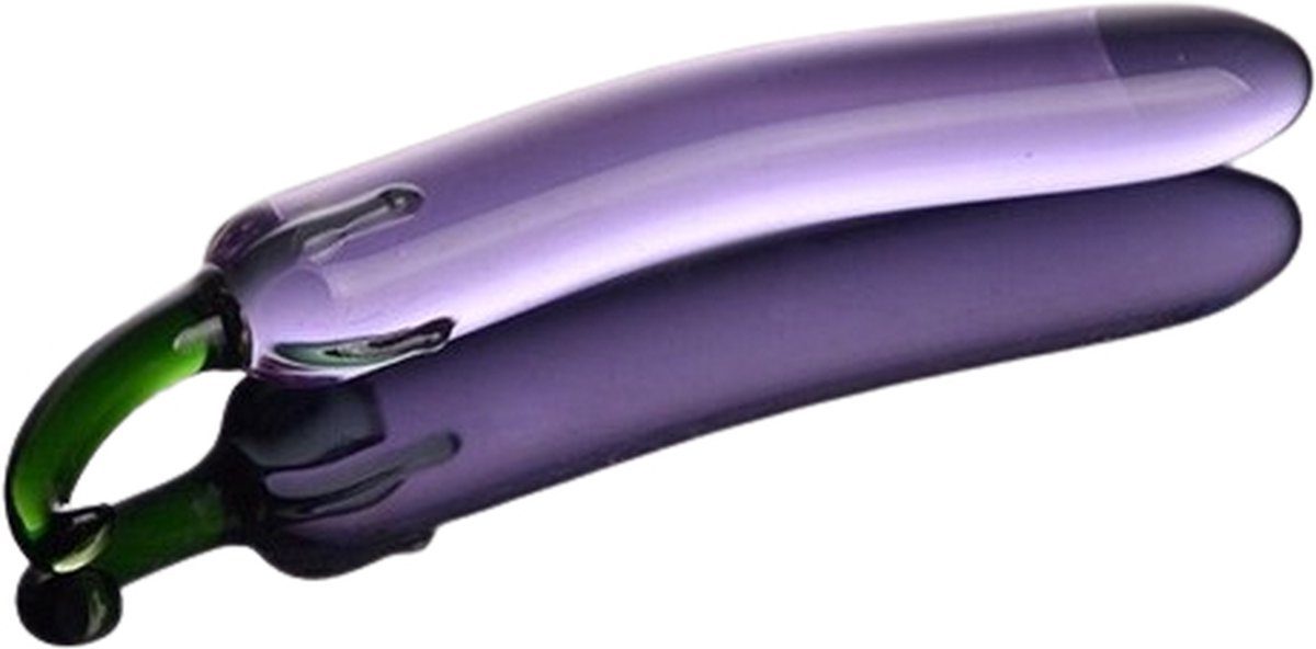 Goedkoopste Dildo | Glazen dildo | Luxe design | Aubergine | Hoge kwaliteit glas | 20 cm
