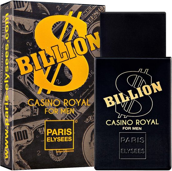 Luxe Franse Eau de Toilette - Billion Dollar Casino Royal - een heerlijk rijke orièntaalse frisse geur - met Noormuskaat - Bergamot.