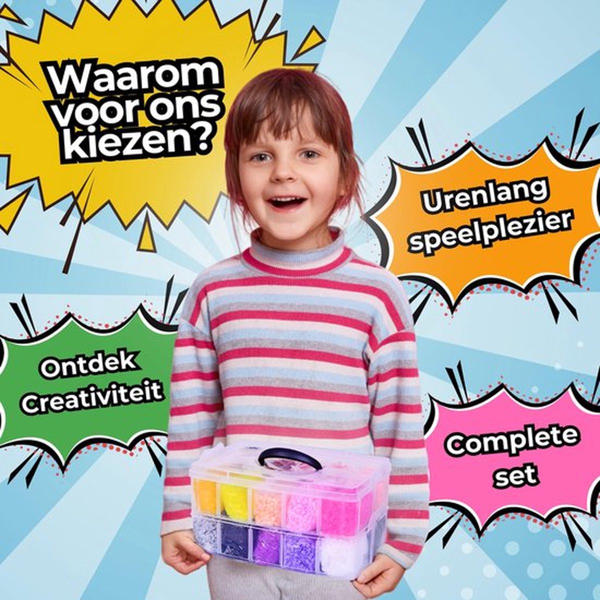 CosmoToys® Strijkkralen - Incl. Grondplaten & Voorbeeldenboekje - Creatief Speelgoed - Knutselkoffer - Speelgoed 5 Jaar - 23.000 Stuks - 23 Kleuren — afbeelding 7