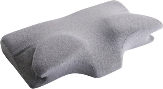 Foto: Nivard anti snurk kussen kussen zij slaper anti snurk snore stopper tegen snurken apneu kussen grijs