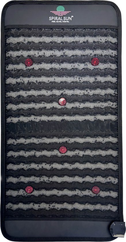 Spiral Sun - PEMF Mat Compact - 100 x 50 cm - Infrarood Lichttherapie Mat - PEMF Mat met Edelstenen - Frequentiebereik 1-30 Hz - CE Gecertificeerd - Compact en Draagbaar
