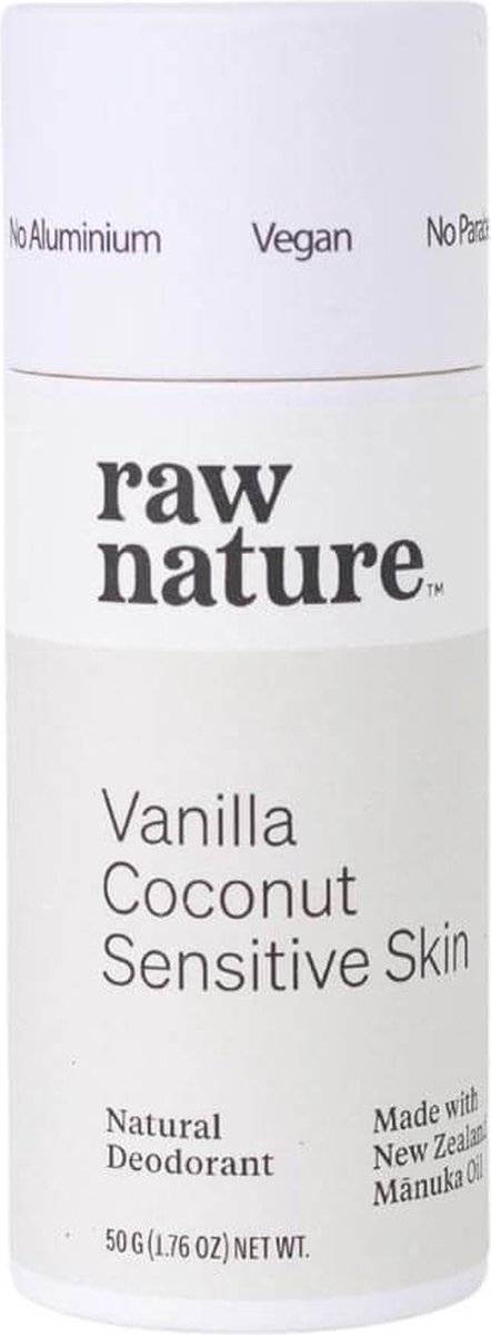 Goedkoopste Raw Nature Natural Deodorant - Vanilla Sensitive Skin