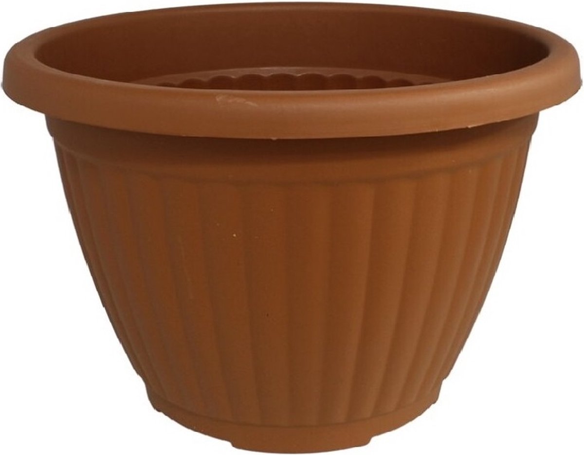 Bloempot Terra voor binnen & buiten - hoogwaardig kunststof - Rond 38 cm en Hoogte 29 cm