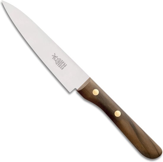 Foto: Robert herder universeelmes petty omnivore rvs middenspits lemmet 13 cm heft walnotenhout