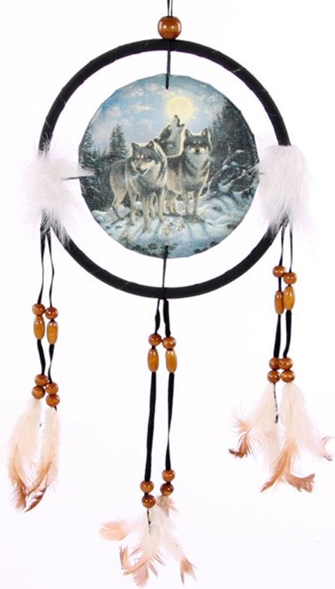 Dromenvanger Midnight Watcher Wolven print