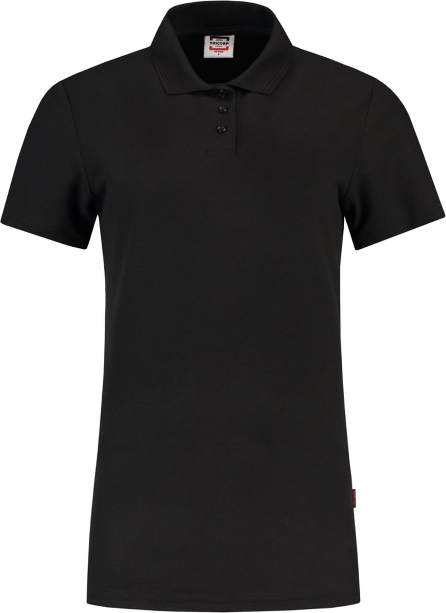 Tricorp Dames poloshirt - Casual - 201010 - Zwart - maat XL