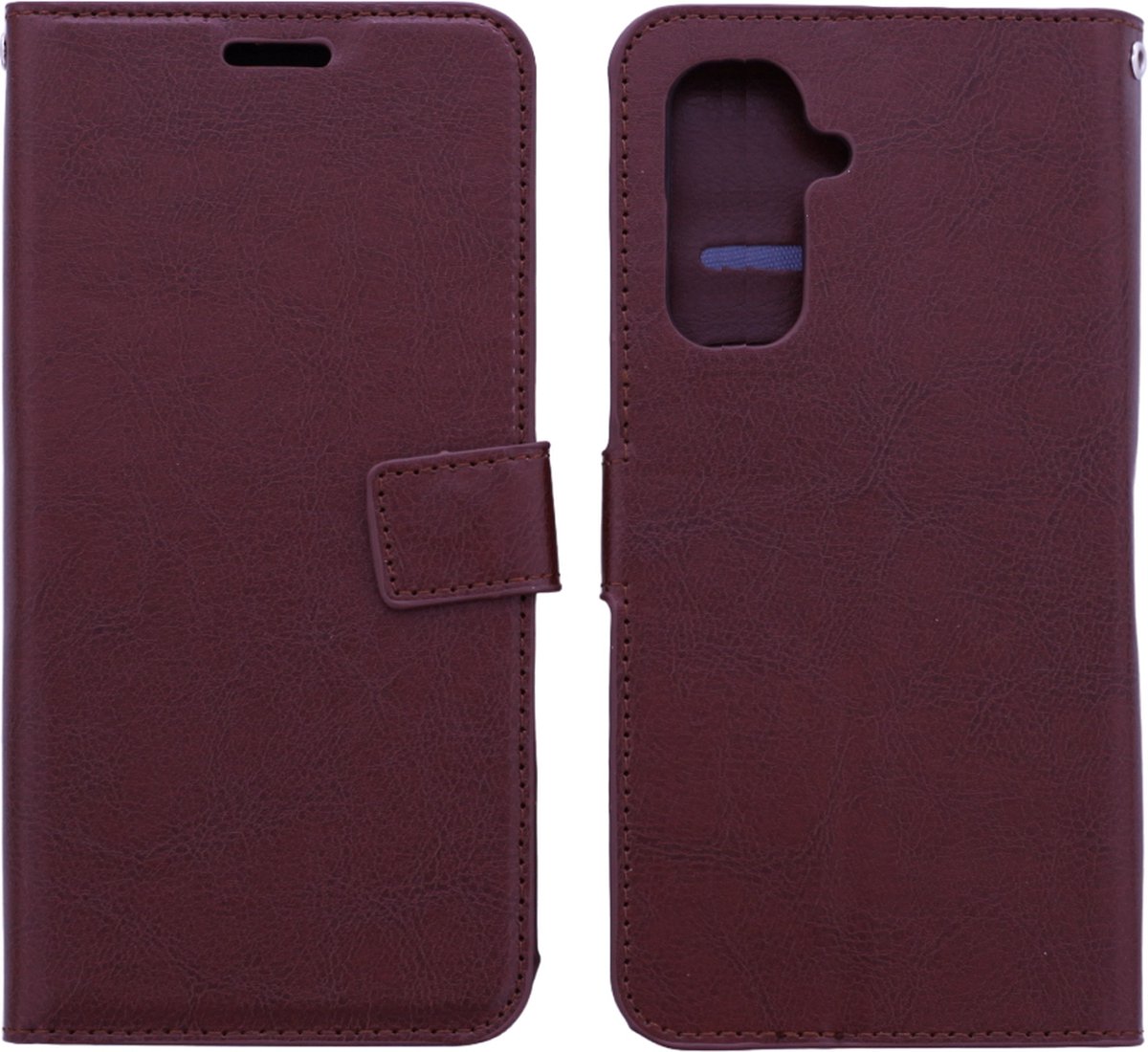 Bookcase Geschikt voor: Samsung Galaxy S24 Plus Bruin - portemonnee hoesje - ZT Accessoires