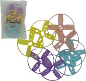 Huntex Extra Schijven – 8 Stuks – Accessoire voor Dino Disc Launcher & Shark Flying Disc Game – Multicolor