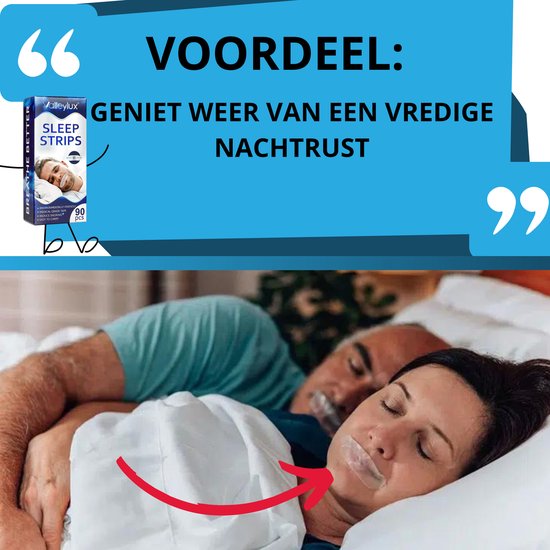 Anti Snurk - Slaaptape - Beter Slapen - Mond Tape - Mondpleisters - Mouth Tape - Sleeptape - Snurk Tape