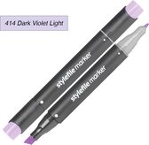 Stylefile Twin Marker - Licht Violet - Deze hoge kwaliteit stift is ideaal voor designers, architecten, graffiti artiesten, cartoonisten, & ontwerp studenten