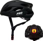 Bol.com Fietshelm Volwassenen met Verlichting - Performance Fiets Helm - Mat Zwart - Medium aanbieding