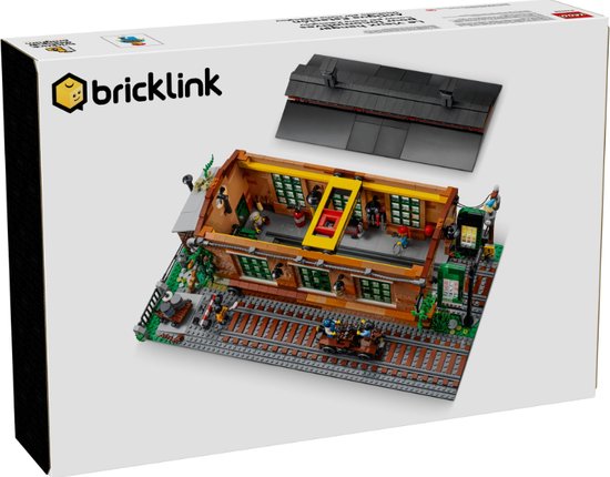 Foto: Lego bricklink old train engine shed 910033