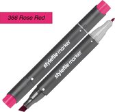 Stylefile Twin Marker - Roze Rood - Deze hoge kwaliteit stift is ideaal voor designers, architecten, graffiti artiesten, cartoonisten, & ontwerp studenten