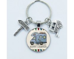 Sleutelhanger, camper, camping zomer