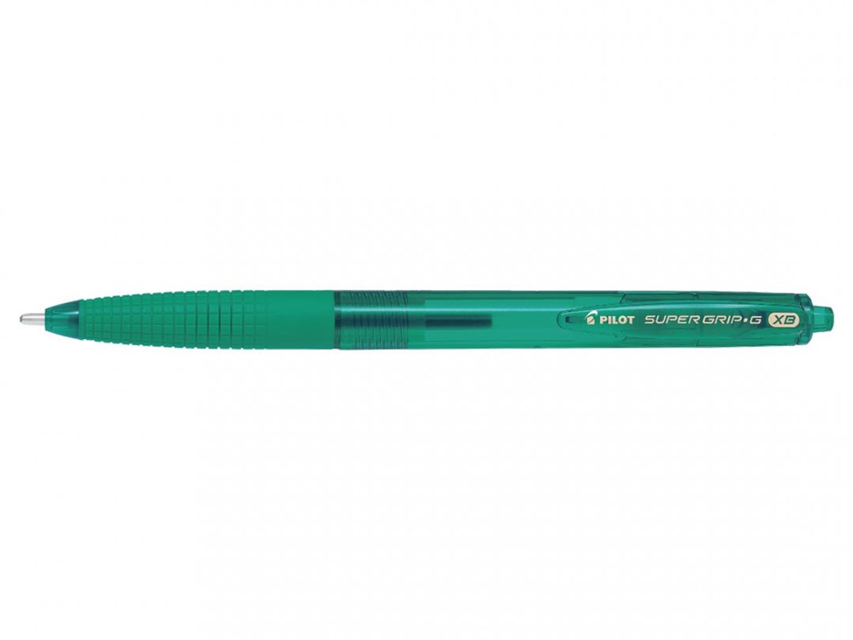 Pilot balpen Super Grip G retractable extra breed groen