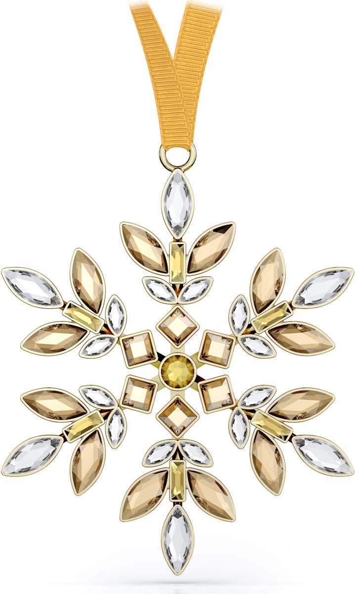 Swarovski Kerstster beeldje Geel Gema 5691043 | kerstornament, Swarovski kristal sierlijk decoratie in geel, kerststijl