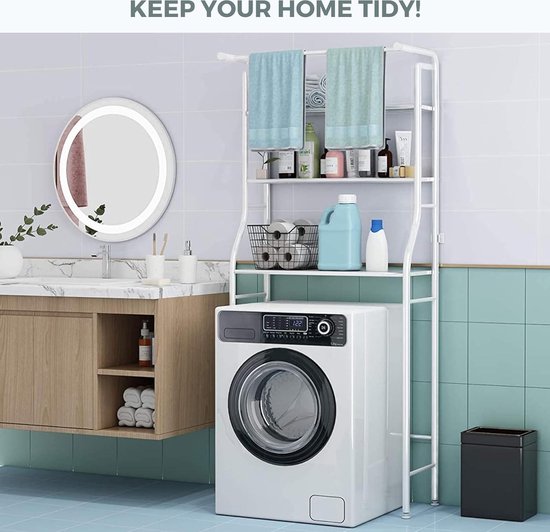 Plank boven Wasmachine met Vouwdeuren