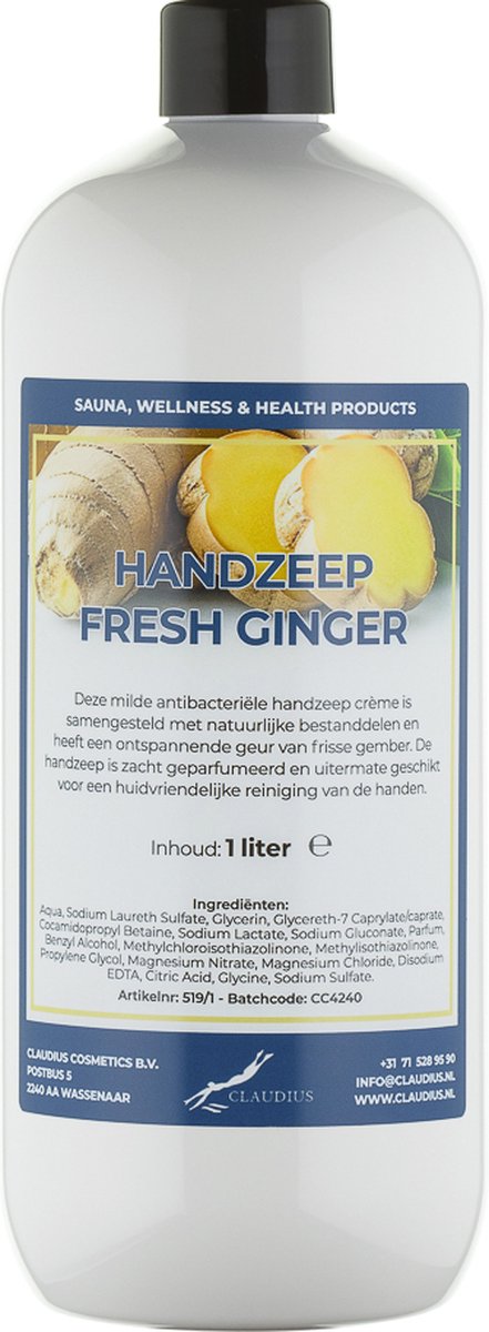 Goedkoopste Handzeep Fresh Ginger 1 liter