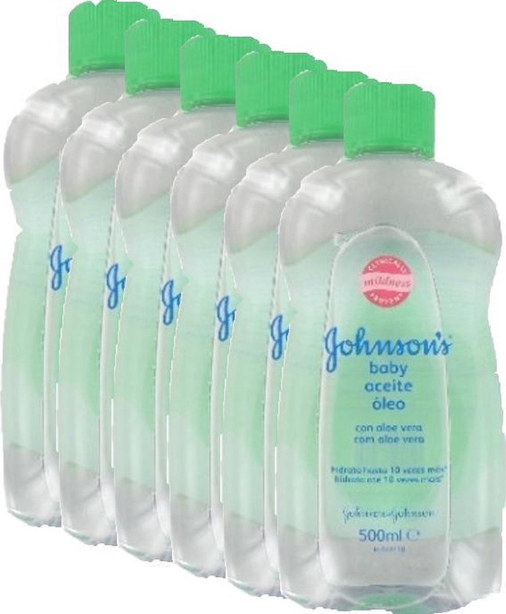 Goedkoopste Johnson Baby Olie Aloe Vera XL- Voordeelverpakking 6 x 500 ml