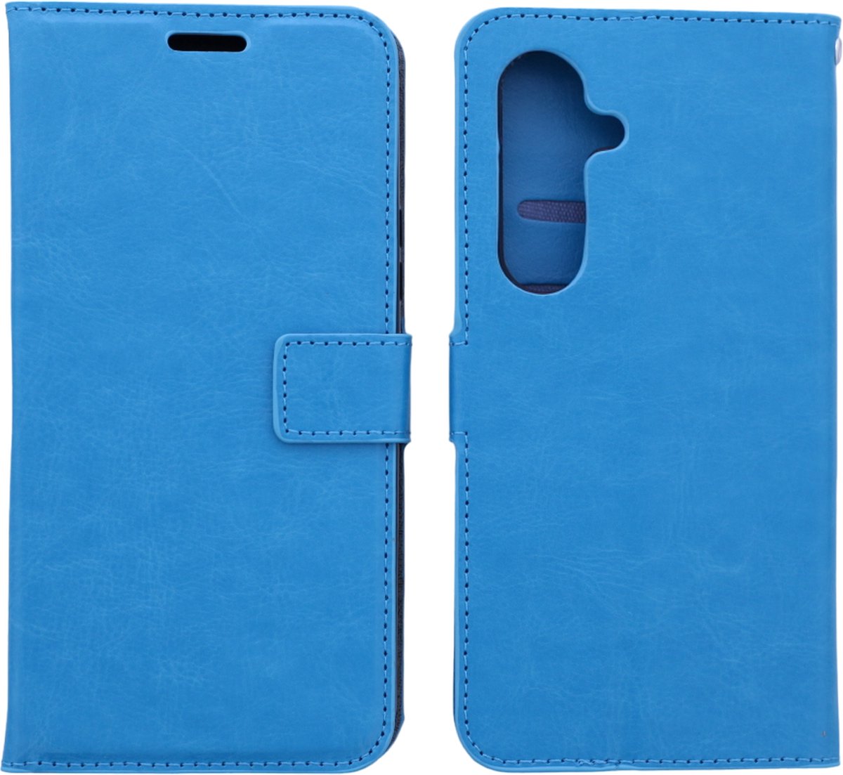 Bookcase Geschikt voor: Samsung Galaxy S24 Turquoise - portemonnee hoesje - ZT Accessoires
